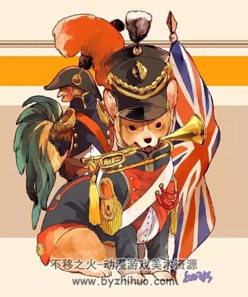 小动物拟人化的插画图集分享 18P