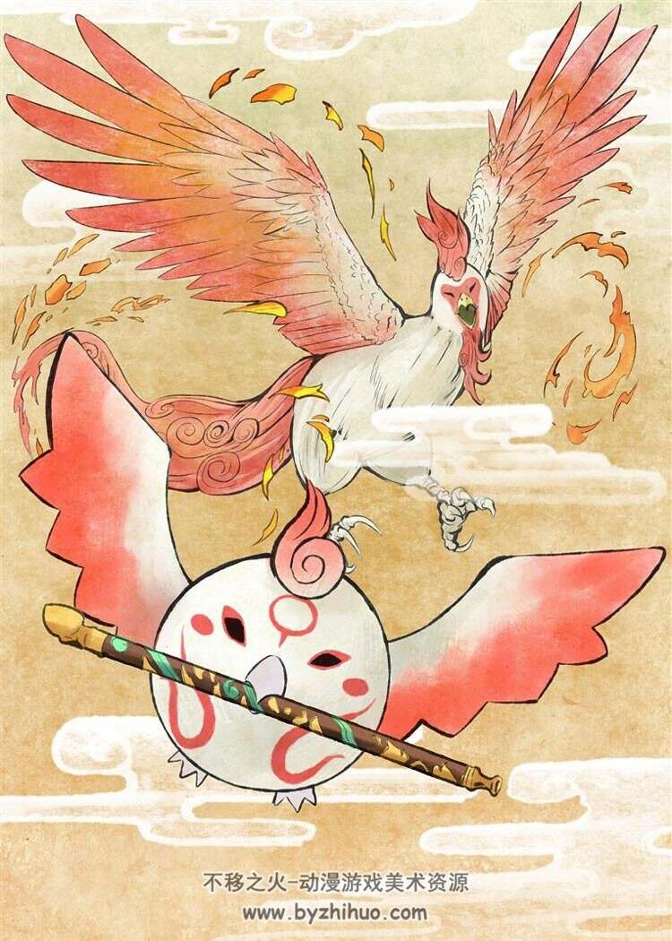 大神 萌萌的动物插画图包 99P