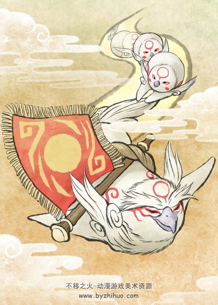 大神 萌萌的动物插画图包 99P