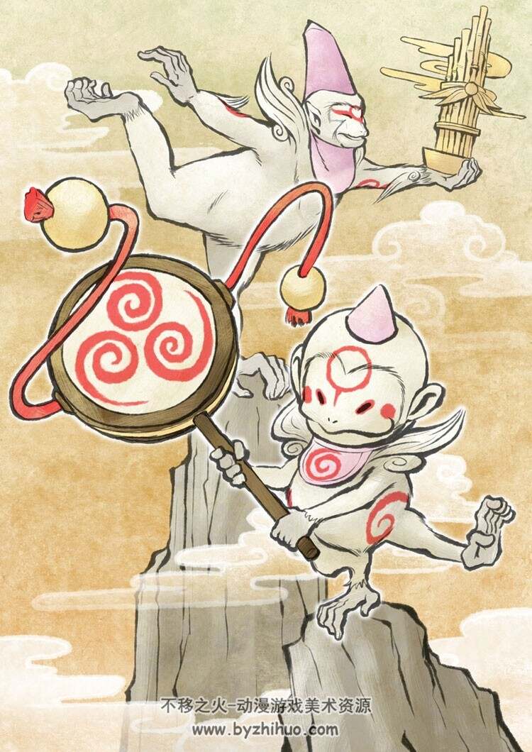 大神 萌萌的动物插画图包 99P