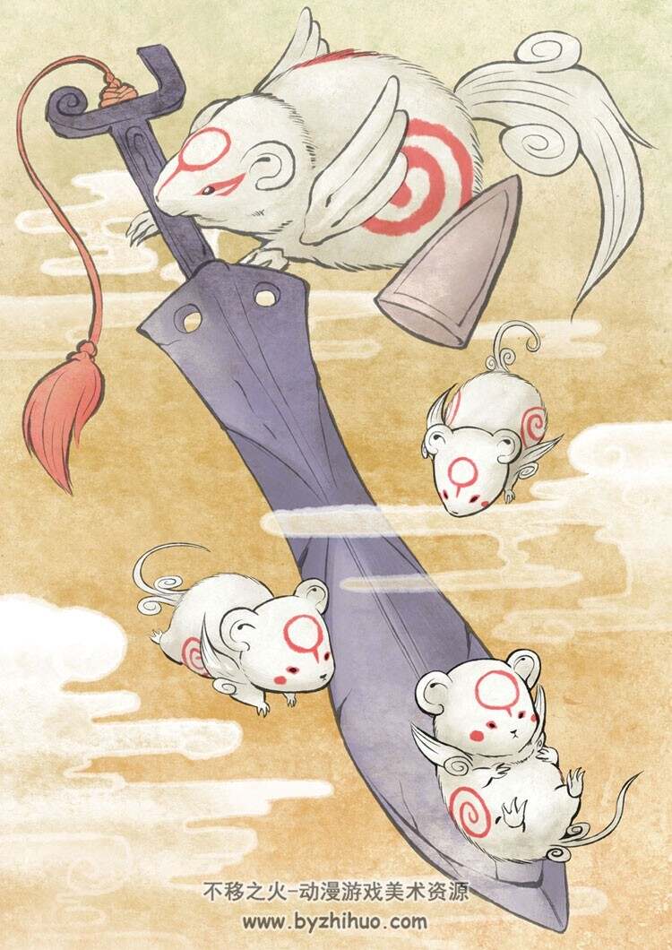 大神 萌萌的动物插画图包 99P