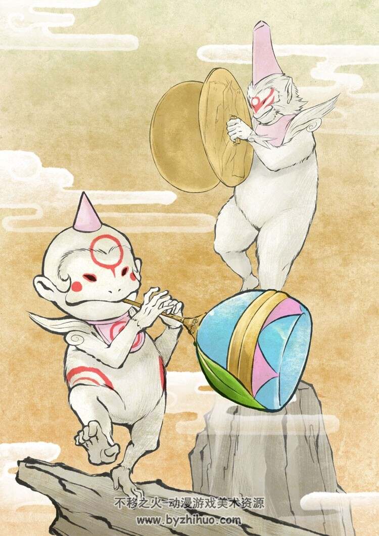 大神 萌萌的动物插画图包 99P