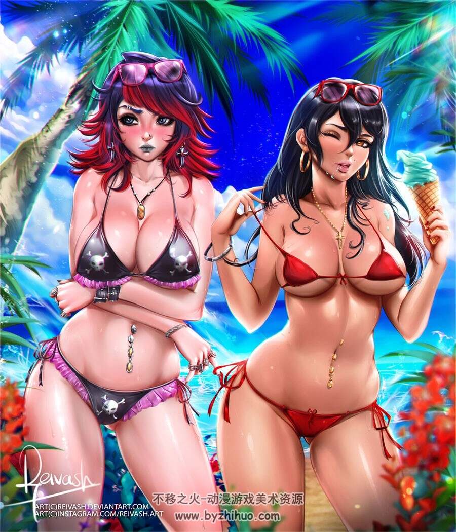 哥伦比亚画师Reivash个人CG作品合集