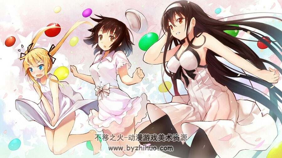 路人女主的养成方法 插画壁纸图包 328P