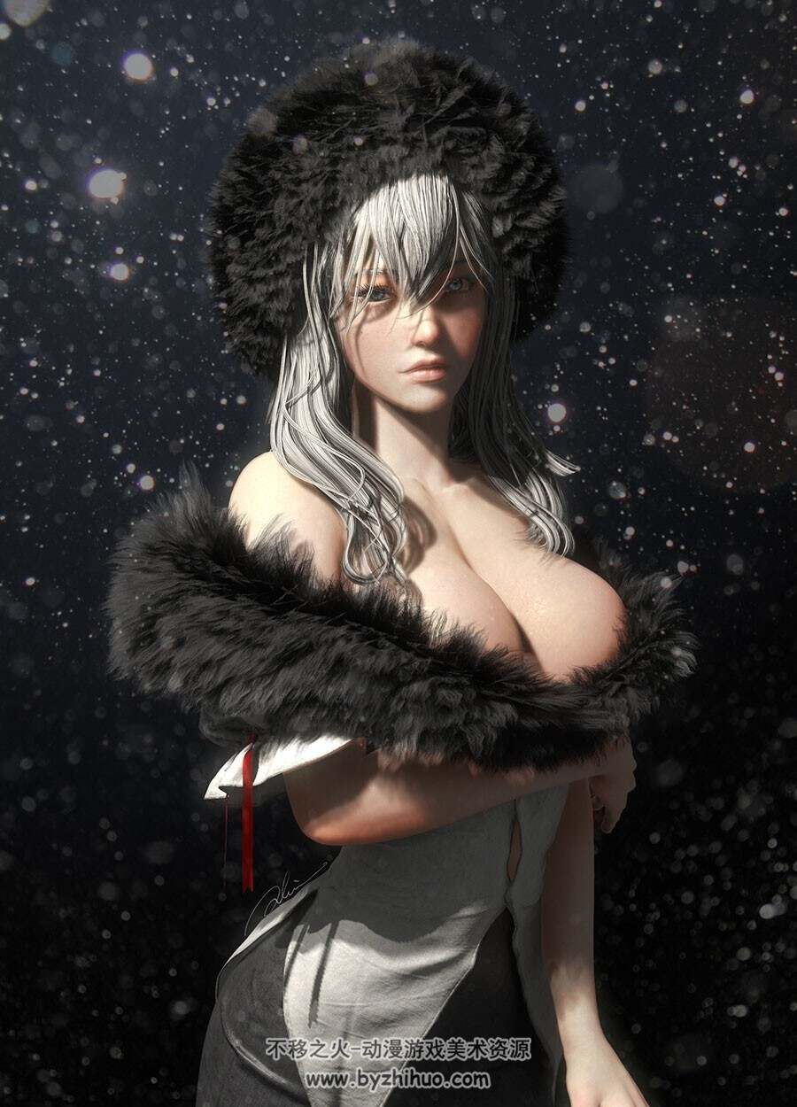 科幻机器女道具渲染作品合集欣赏