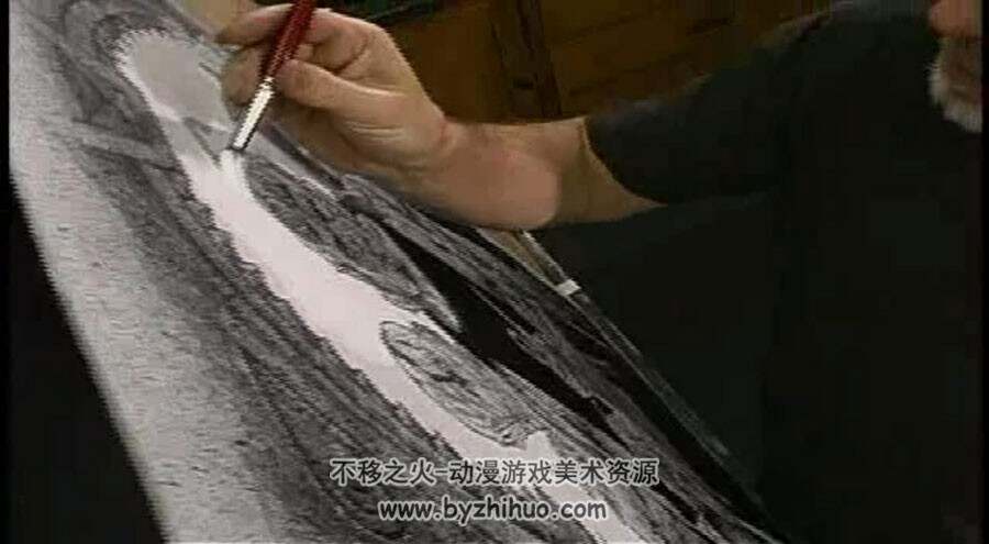 欧美插画家地狱男爵手绘过程