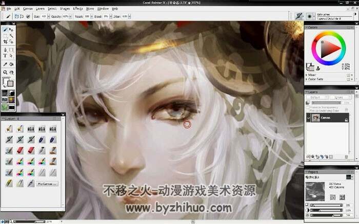 黄光剑魔幻风美女头像高清教学过程