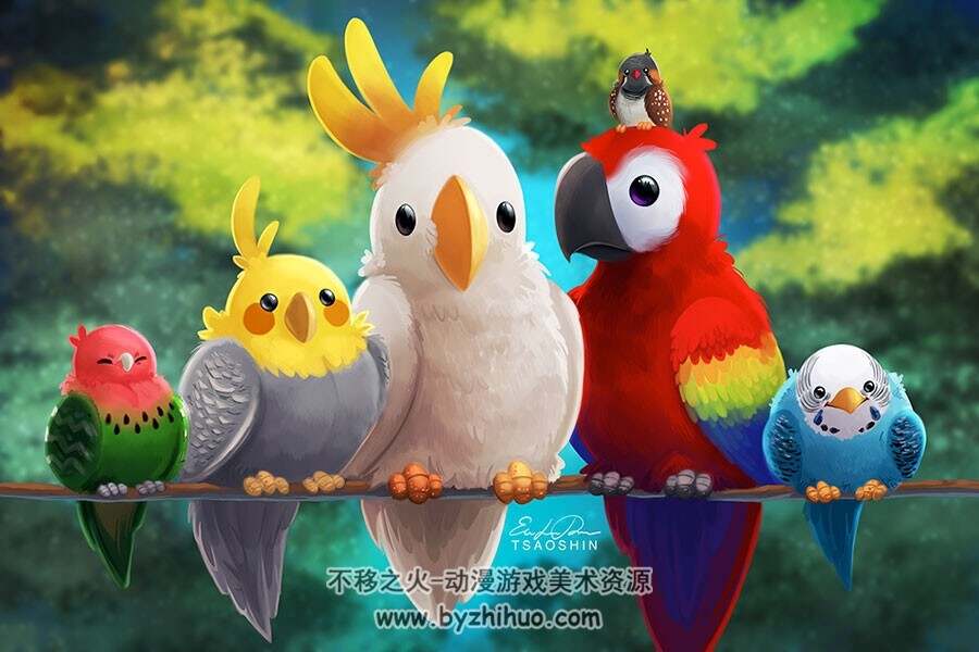 TsaoShin 美国艺术家 理想中的动物插画图集分享 25P