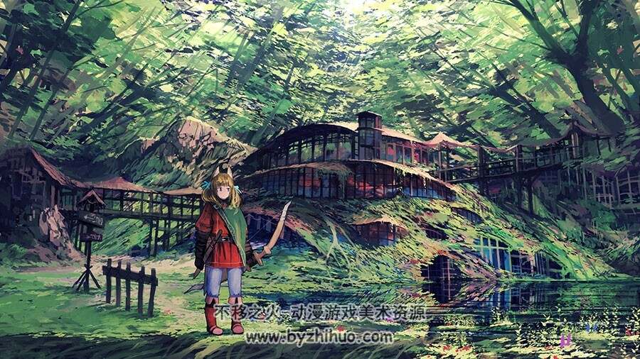 风景美丽的日系插画壁纸 84P