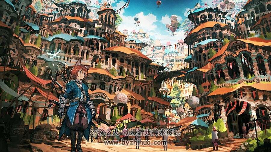 风景美丽的日系插画壁纸 84P