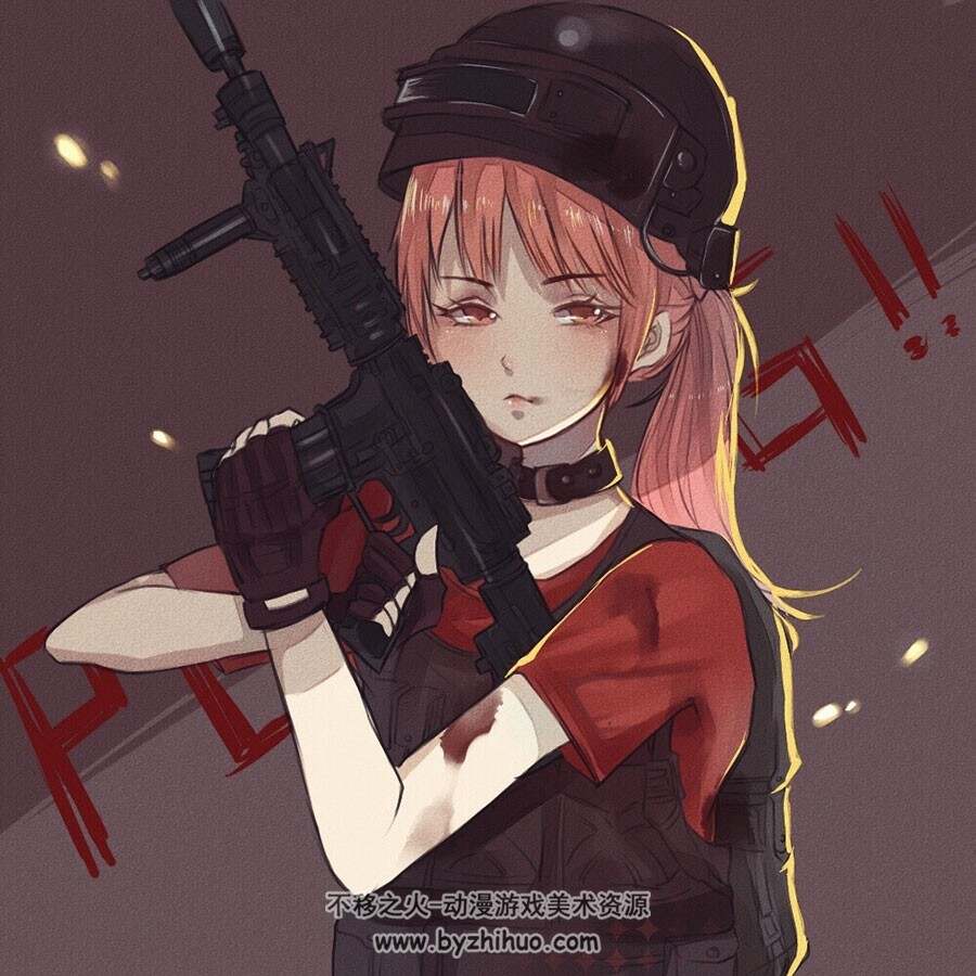 某某吃鸡 插画壁纸 160P