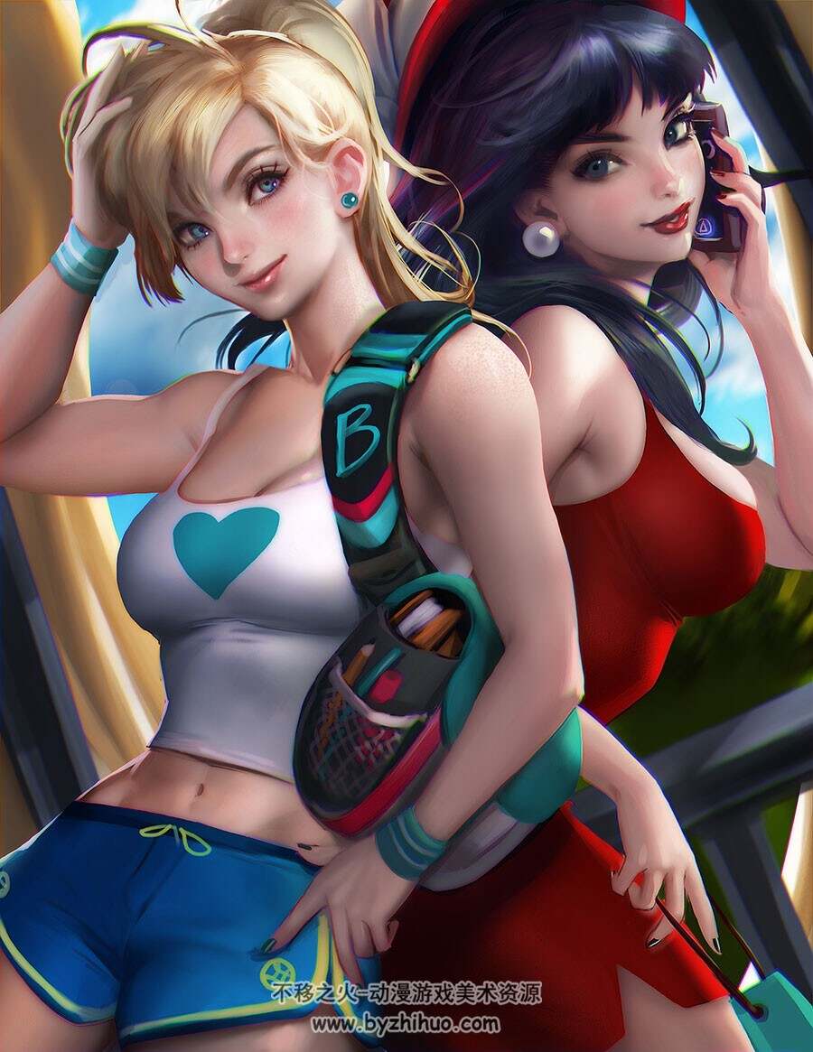 外国女画师Sakimi Chan 同人CG插画画技法教程 附PSD文件 18期