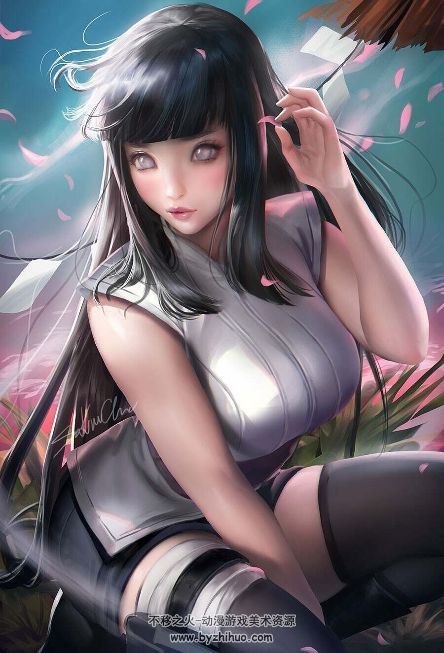 外国女画师Sakimi Chan 同人CG插画画技法教程 附PSD文件 18期