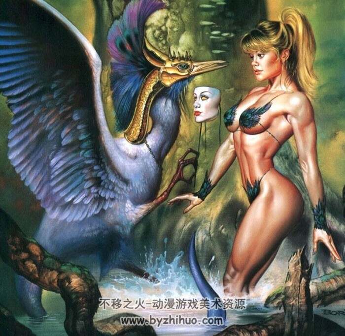 Boris Vallejo 鲍里斯·瓦莱约 美女与野兽版插画图集 391P