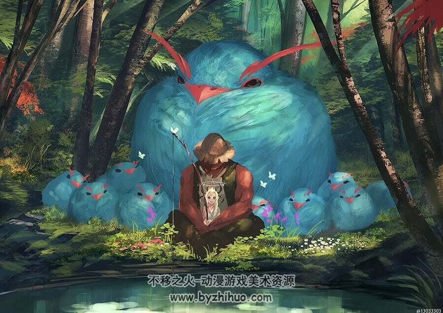小人国一样的插画图集 有点萌意有点诡异 50P