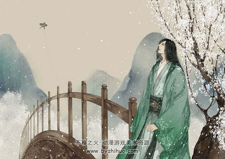 中式古典 高清插画壁纸图包 20P