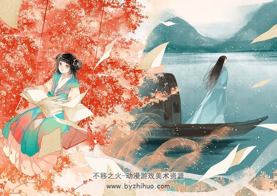 中式古典 高清插画壁纸图包 20P