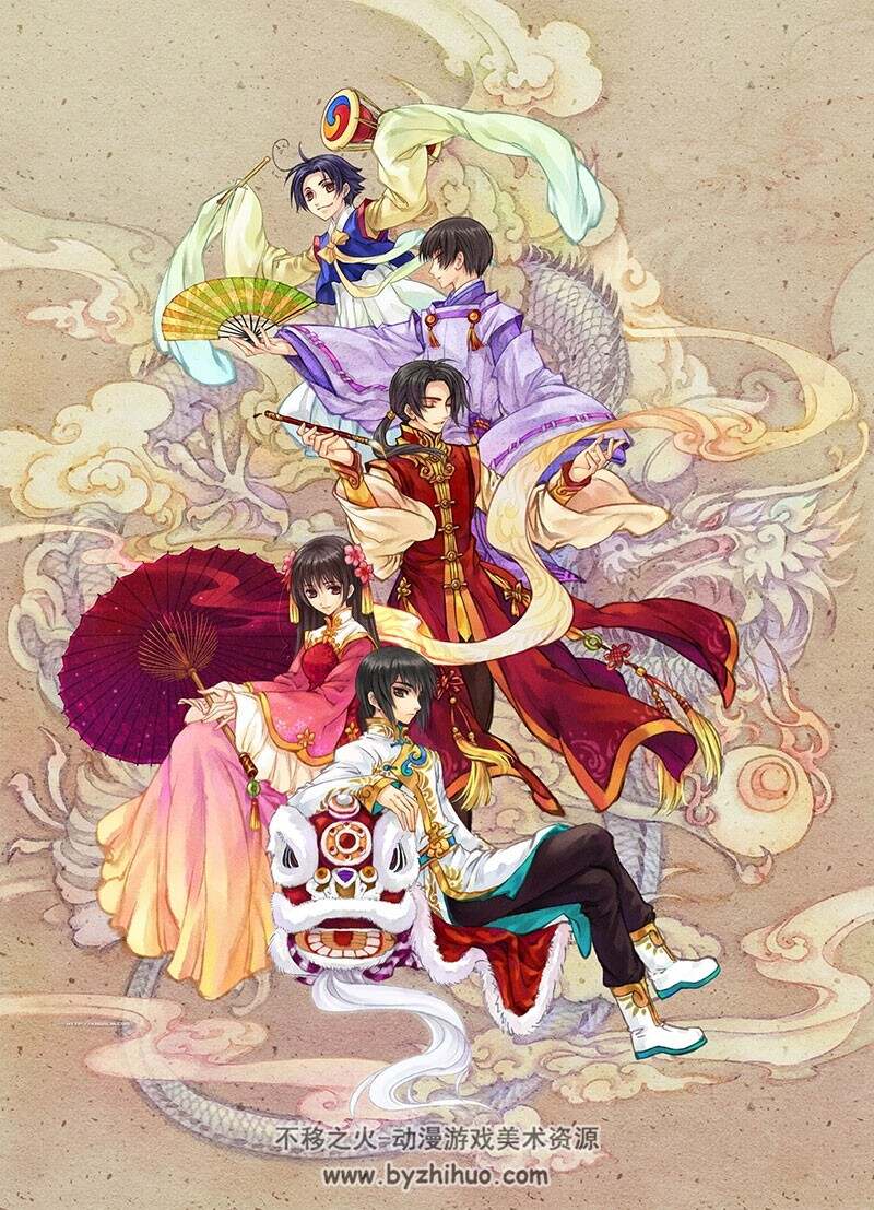 中式水墨风插画图集分享 289P