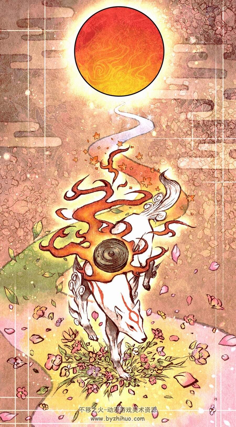 2018年新年 和风少女插画壁纸 好喜庆 288P