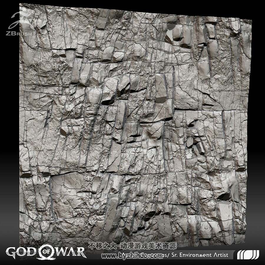 战神4 God of War 场景道具材质人物角色3D图集赏析参考 905P