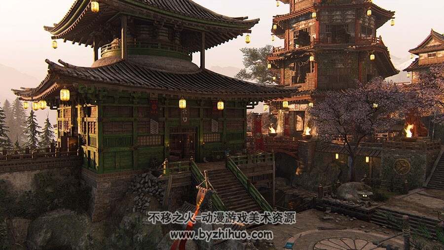 中式场景原画设定参考 1121P