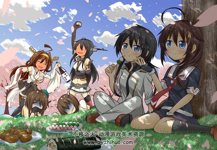 日系少女萝莉 插画图包分享 739P