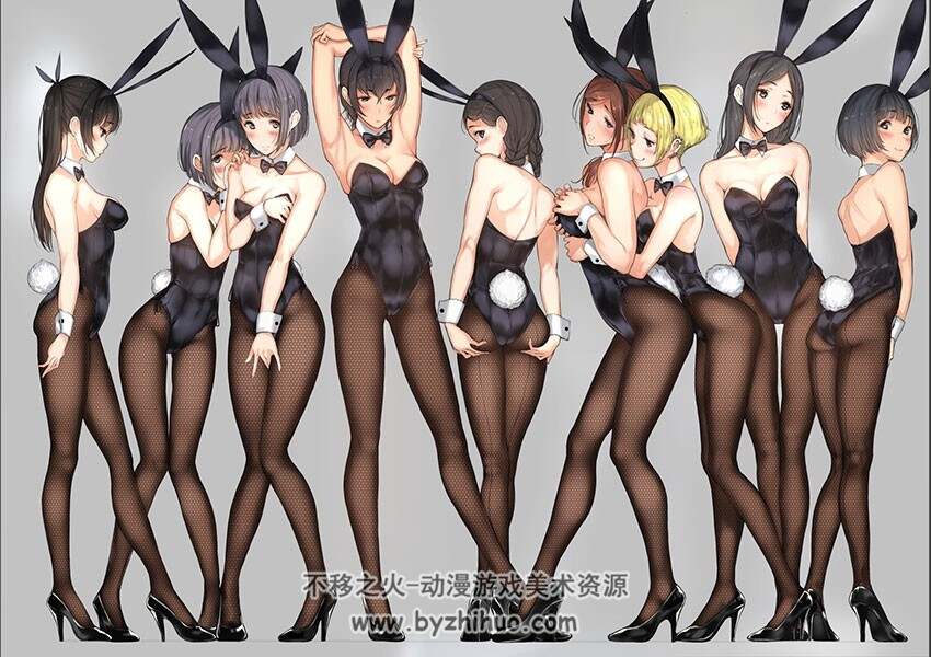 日韩系萝莉女孩插画图包分享 294P