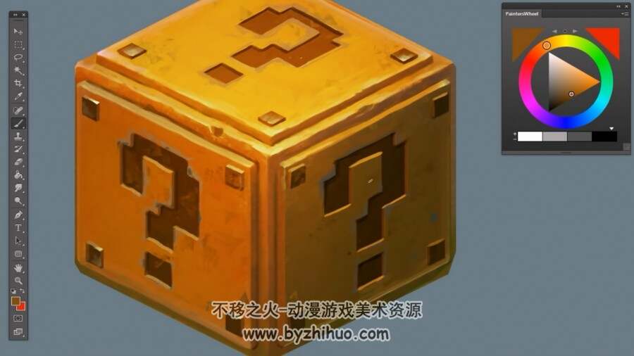 马里奥CG插画厚涂风画技法视频教程