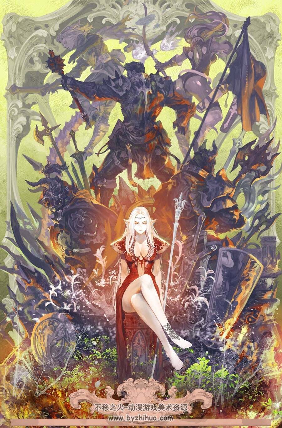 Sung choul hum 唯美少女插画图集 279P