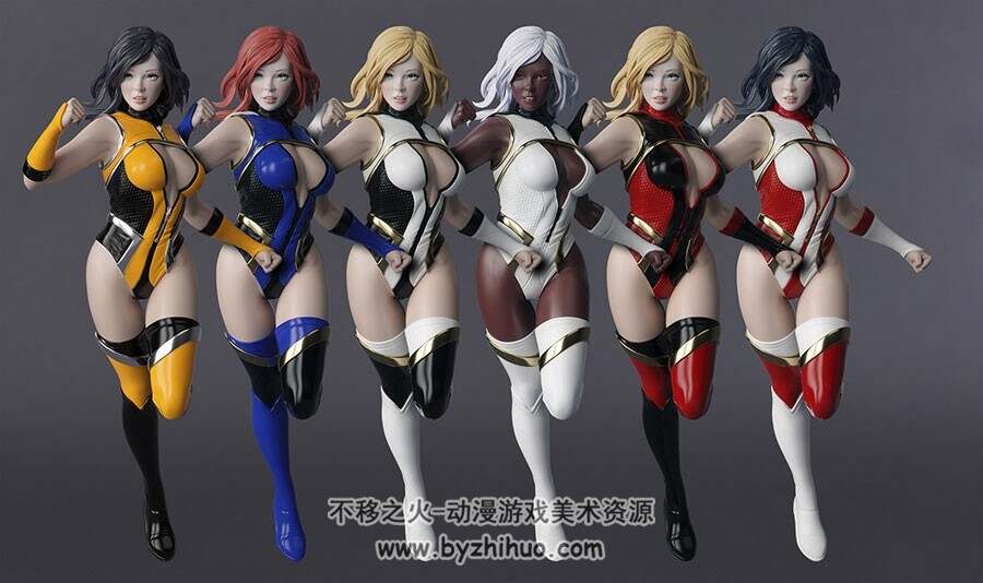 zbrush超级女英雄手办模型雕刻视频教程