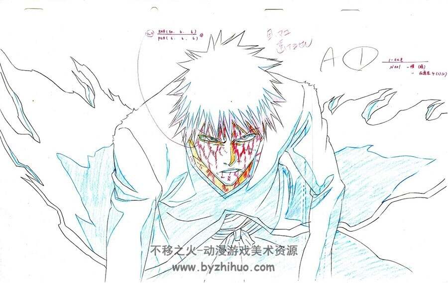 bleach 手绘线稿原画图集参考 38P