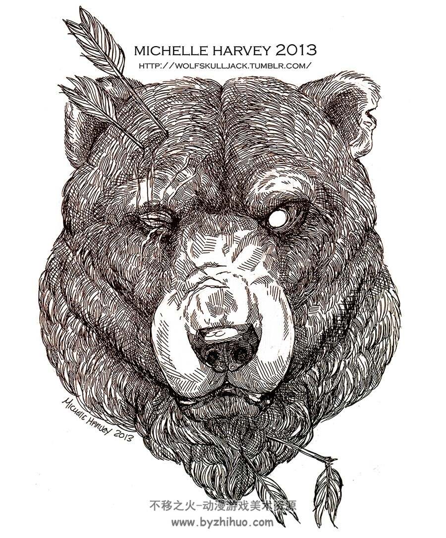 Wolfskulljack 笔下精细野兽的插画图集分享 432P