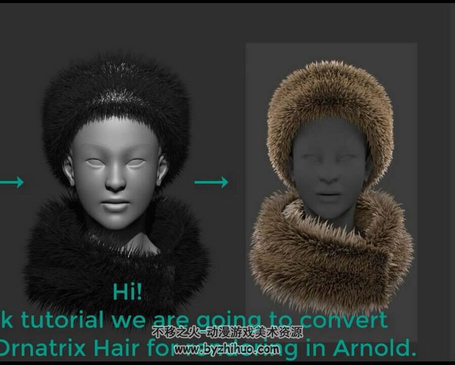 ZBrush & Maya 衣物皮草制作视频教程