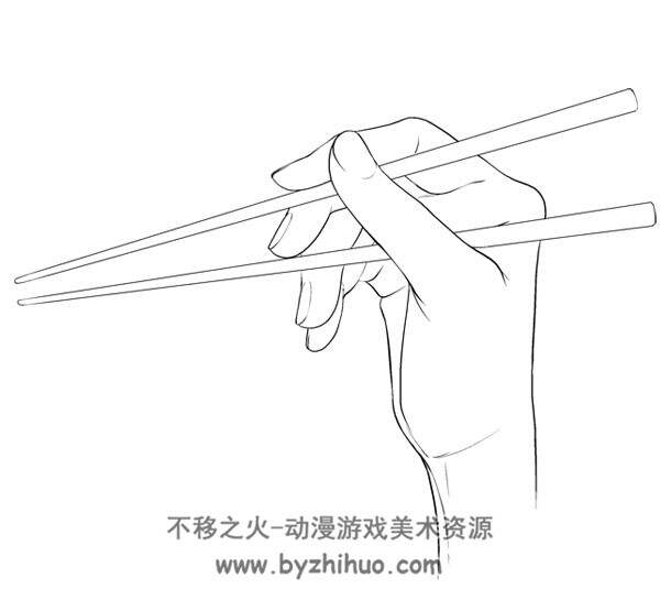 持物体的手 多种角度透视素材参考 266P