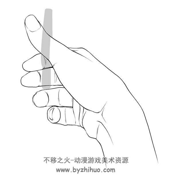 持物体的手 多种角度透视素材参考 266P