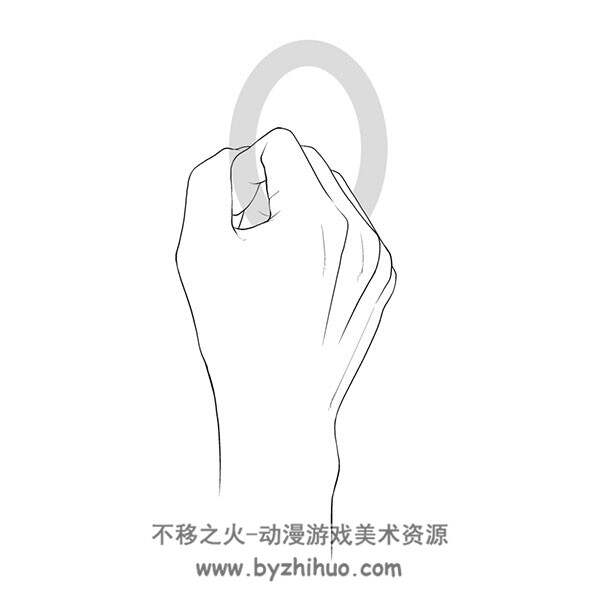 持物体的手 多种角度透视素材参考 266P