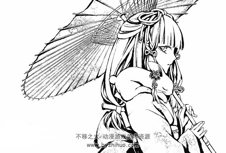 古典女性线稿插画图包分享 509P