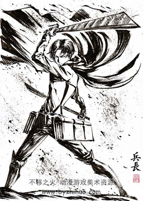 極道畫師 水墨人物插画壁纸图集 544P