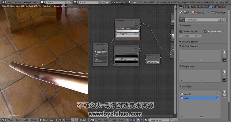CINEMA 4D  Blender忍者材质渲染视频教程