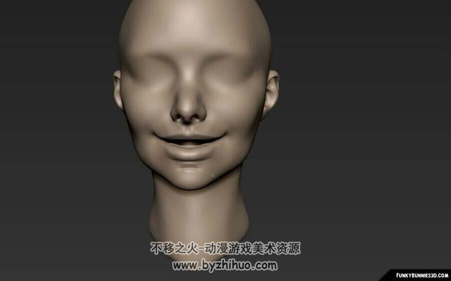 ZBrush 雕刻毛衣少女雕刻视频教程