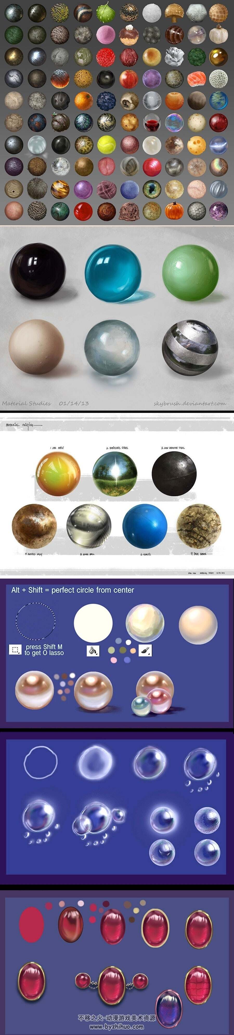 各种材质球参考 26P