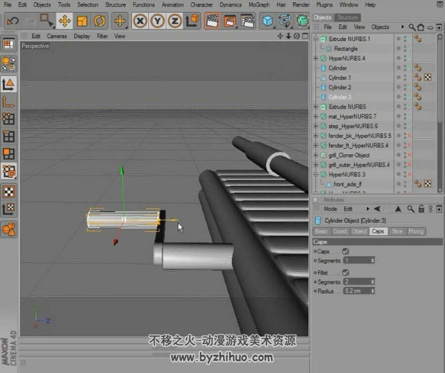 cinema 4d 老爷车模型制作视频教程