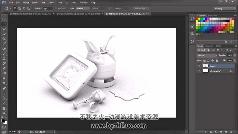 Maya 高模产品级场景道具视频教程