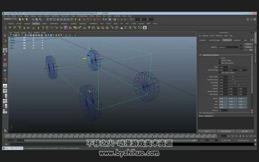 Maya 火焰喷射效果视频教程