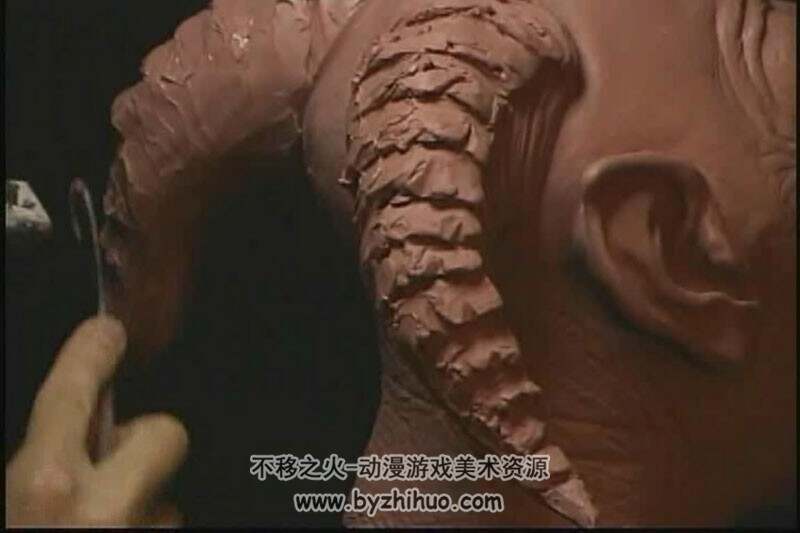 影视角色头部雕塑视频教程