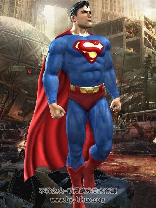 SuperMan 超人 OBJ模型分享