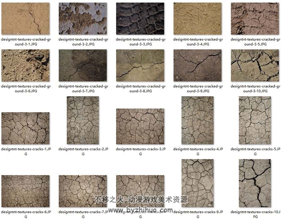 干涸的泥土材质素材高清大图合集  20P