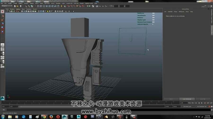 Maya 简单的机器人建模制作方法视频教学教程