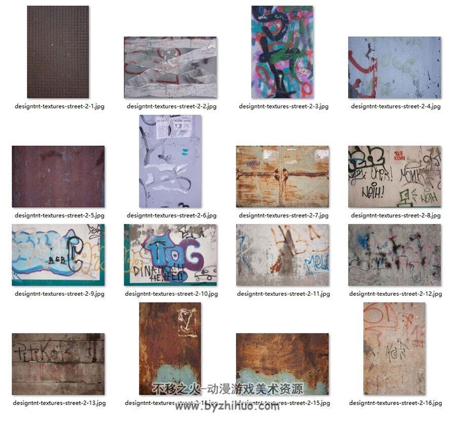 涂鸦肮脏破损老旧的墙体照片素材合集 132P
