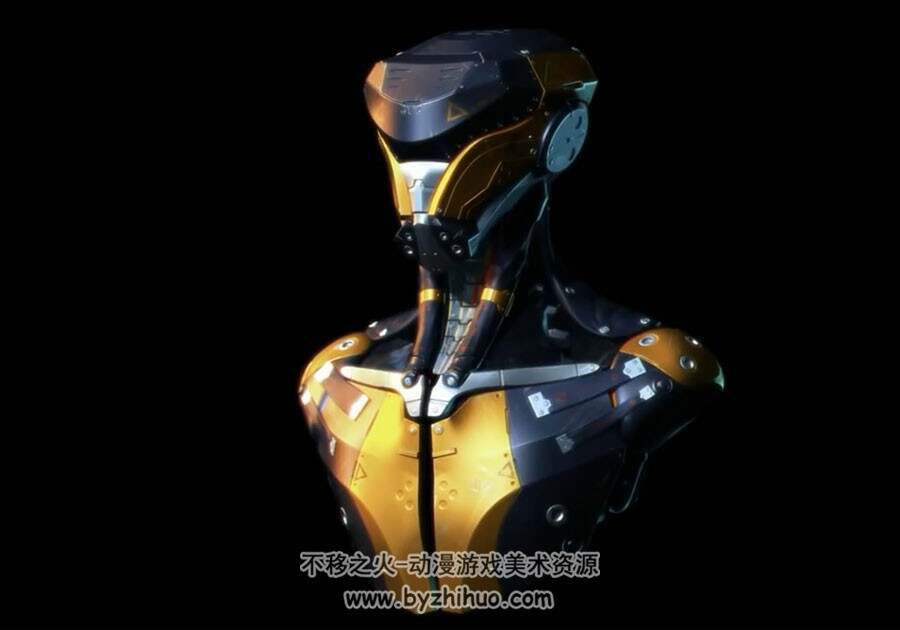 ZBrush 科幻战士胸像雕刻视频教程